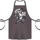 Lemur Hug You Funny Cotton Apron 100% Organic Dark Grey