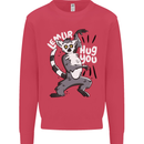 Lemur Hug You Funny Kids Sweatshirt Jumper Heliconia