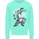 Lemur Hug You Funny Kids Sweatshirt Jumper Peppermint
