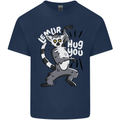 Lemur Hug You Funny Kids T-Shirt Childrens Navy Blue