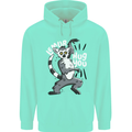 Lemur Hug You Funny Mens 80% Cotton Hoodie Peppermint