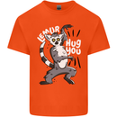 Lemur Hug You Funny Mens Cotton T-Shirt Tee Top Orange