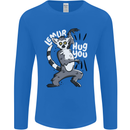 Lemur Hug You Funny Mens Long Sleeve T-Shirt Royal Blue