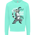 Lemur Hug You Funny Mens Sweatshirt Jumper Peppermint