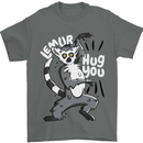 Lemur Hug You Funny Mens T-Shirt 100% Cotton Charcoal