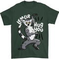 Lemur Hug You Funny Mens T-Shirt 100% Cotton Forest Green