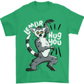 Lemur Hug You Funny Mens T-Shirt 100% Cotton Irish Green