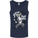 Lemur Hug You Funny Mens Vest Tank Top Navy Blue