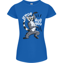 Lemur Hug You Funny Womens Petite Cut T-Shirt Royal Blue