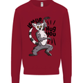Lemur Hug You Kids Sweatshirt Jumper Red
