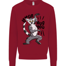 Lemur Hug You Kids Sweatshirt Jumper Red
