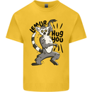 Lemur Hug You Kids T-Shirt Childrens Yellow