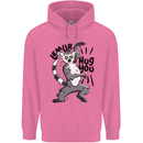 Lemur Hug You Mens 80% Cotton Hoodie Azelea