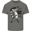 Lemur Hug You Mens Cotton T-Shirt Tee Top Charcoal