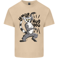 Lemur Hug You Mens Cotton T-Shirt Tee Top Sand