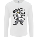 Lemur Hug You Mens Long Sleeve T-Shirt White