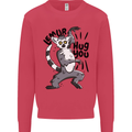 Lemur Hug You Mens Sweatshirt Jumper Heliconia