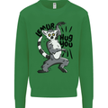 Lemur Hug You Mens Sweatshirt Jumper Irish Green