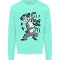 Lemur Hug You Mens Sweatshirt Jumper Peppermint