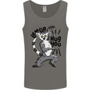 Lemur Hug You Mens Vest Tank Top Charcoal