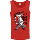 Lemur Hug You Mens Vest Tank Top Red