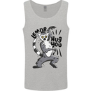 Lemur Hug You Mens Vest Tank Top Sports Grey