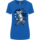 Lemur Hug You Womens Wider Cut T-Shirt Royal Blue