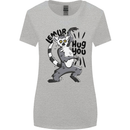 Lemur Hug You Womens Wider Cut T-Shirt Sports Grey