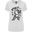 Lemur Hug You Womens Wider Cut T-Shirt White