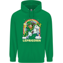 Lepricorn Funny St Patricks Day Leprechaun Childrens Kids Hoodie Irish Green