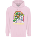 Lepricorn Funny St Patricks Day Leprechaun Childrens Kids Hoodie Light Pink