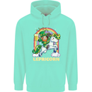 Lepricorn Funny St Patricks Day Leprechaun Childrens Kids Hoodie Peppermint
