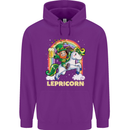 Lepricorn Funny St Patricks Day Leprechaun Childrens Kids Hoodie Purple