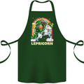 Lepricorn Funny St Patricks Day Leprechaun Cotton Apron 100% Organic Forest Green