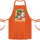 Lepricorn Funny St Patricks Day Leprechaun Cotton Apron 100% Organic Orange