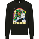 Lepricorn Funny St Patricks Day Leprechaun Kids Sweatshirt Jumper Black