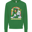 Lepricorn Funny St Patricks Day Leprechaun Kids Sweatshirt Jumper Irish Green