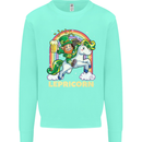 Lepricorn Funny St Patricks Day Leprechaun Kids Sweatshirt Jumper Peppermint