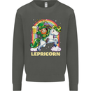 Lepricorn Funny St Patricks Day Leprechaun Kids Sweatshirt Jumper Storm Grey
