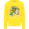 Lepricorn Funny St Patricks Day Leprechaun Kids Sweatshirt Jumper Yellow