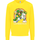 Lepricorn Funny St Patricks Day Leprechaun Kids Sweatshirt Jumper Yellow