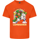 Lepricorn Funny St Patricks Day Leprechaun Kids T-Shirt Childrens Orange