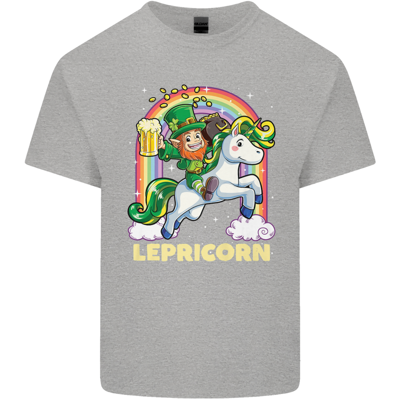 Lepricorn Funny St Patricks Day Leprechaun Kids T-Shirt Childrens Sports Grey