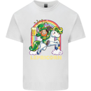 Lepricorn Funny St Patricks Day Leprechaun Kids T-Shirt Childrens White