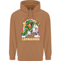 Lepricorn Funny St Patricks Day Leprechaun Mens 80% Cotton Hoodie Caramel Latte