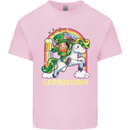 Lepricorn Funny St Patricks Day Leprechaun Mens Cotton T-Shirt Tee Top Light Pink