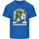 Lepricorn Funny St Patricks Day Leprechaun Mens Cotton T-Shirt Tee Top Royal Blue