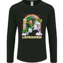 Lepricorn Funny St Patricks Day Leprechaun Mens Long Sleeve T-Shirt Black