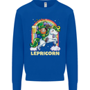 Lepricorn Funny St Patricks Day Leprechaun Mens Sweatshirt Jumper Royal Blue