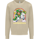 Lepricorn Funny St Patricks Day Leprechaun Mens Sweatshirt Jumper Sand